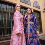 قفطان مشغول يدويا من اقمشة البروكار التركي الفاخرة