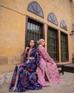 ⁦قفطان مشغول يدويا من اقمشة البروكار التركي الفاخرة⁩ - الصورة ⁦6⁩