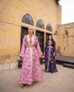 ⁦قفطان مشغول يدويا من اقمشة البروكار التركي الفاخرة⁩ - الصورة ⁦5⁩