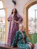 ⁦طقم بروكار ملكي متعدد الألوان⁩ - الصورة ⁦3⁩