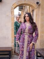 ⁦طقم بروكار ملكي متعدد الألوان⁩ - الصورة ⁦6⁩