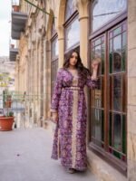 ⁦طقم بروكار ملكي متعدد الألوان⁩ - الصورة ⁦2⁩