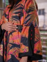 ⁦قفطان مخمل ملكي بتطريز قصب فاخر⁩ - الصورة ⁦7⁩