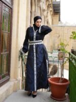 ⁦قفطان بروكار اسود ملوكي⁩ - الصورة ⁦4⁩