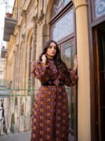 ⁦قفطان شروق المخمل (ألوان الطبيعة)⁩ - الصورة ⁦2⁩