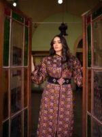 ⁦قفطان شروق المخمل (ألوان الطبيعة)⁩ - الصورة ⁦4⁩