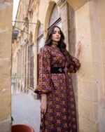 قفطان شروق المخمل (ألوان الطبيعة)